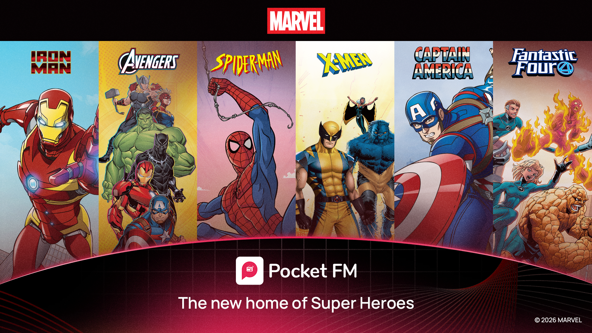 Pocket FM launches 36 exclusive Marvel audio story titles in India